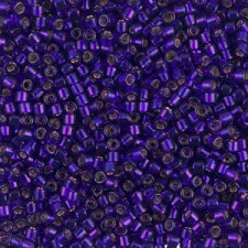 Miyuki delica beads 10/0 - Silver lined violet dyed DBM-610